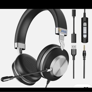 Wantek 882M Headset USB/Type-C/3.5mm with Microphone Noise
Cancelling Headphone